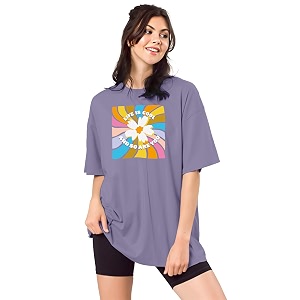 SHODOX Womens Cotton Blend Oversized Drop Shoulder