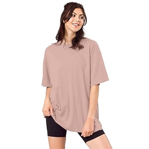 SHODOX Womens Cotton Blend Oversized Drop Shoulder