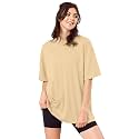 SHODOX Women39s Cotton Blend Oversized Drop Shoulder