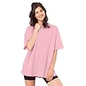 SHODOX Women39s Cotton Blend Oversized Drop Shoulder