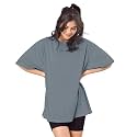 SHODOX Women39s Cotton Blend Oversized Drop Shoulder