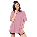 SHODOX Women39s Cotton Blend Oversized Drop Shoulder