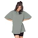 SHODOX Women39s Cotton Blend Oversized Drop Shoulder