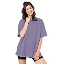 SHODOX Women39s Cotton Blend Oversized Drop Shoulder