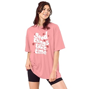 SHODOX Womens Cotton Blend Oversized Drop Shoulder
