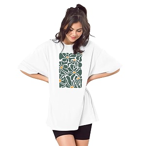 SHODOX Womens Cotton Blend Oversized Drop Shoulder
