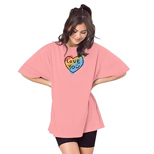 SHODOX Womens Cotton Blend Oversized Drop Shoulder