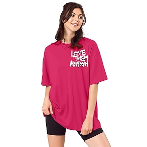 SHODOX Womens Cotton Blend Oversized Drop Shoulder