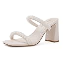 Shoe39N Tale Pearl Strappy Heels for Women