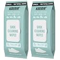 Shoe Cleaning Wipes 75 Ct, XL 7" x 7", for Sneakers & White Shoes