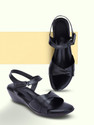Shoe Cloud Women Wedges Sandal (Black , 3)