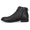 SHOE DAY Black Police Shoes for Men