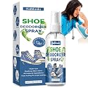 Shoe Deodorizer Spray, Natural Deodorant Spray for Men and Women, Extra Strength Odor Eliminator for Feet, Shoes and Gym Bags, Natural Shoe Smell Remover Fights Odor and Stink（4 FL OZ）