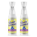 SilverWorks! Shoe Deodorizer Spray For Smelly Shoes, Shoe Odor Elimination Spray, Boot, Sneaker, Foot Sweat Smell Eliminator, Stinky Shoes Odor Eliminator, Shoe Freshener, 16.9oz, Pack of 2