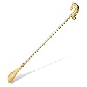 Shoe Horn Long Handle Brass Metal 24 inch ，Horse Head Decoration Shoe Horn for woman- Durable and Sturdy