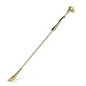 Shoe Horn Long Handle Brass Metal 24 inch ，Horse Head Decoration Shoe Horn for woman- Durable and Sturdy