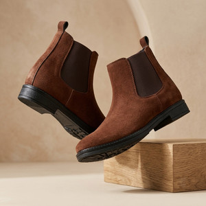 Shoe Island Mens Brown Suede Chelsea Boots