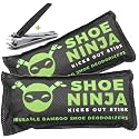 Shoe Ninja Charcoal Shoe Deodorizer Inserts, Shoe Odor Eliminator, 2 Pack