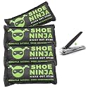 Shoe Ninja Charcoal Shoe Deodorizer Inserts, Shoe Odor Eliminator, 4 Pack