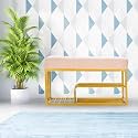 Luxury Velvet Storage Bench with Shoe Rack | Upholstered Entryway Ottoman Seat | Soft Cushioned Sitting | Gold Metal Frame Furniture | End of Bed Seating for Bedroom, Living Room &amp; Hallway | Cream
