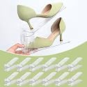 Shoe Slots Organizer 12 Pack - Shoe Stacker,3 Levels Adjustable,Space Savers 50%,Double Layer Holders for Closet (Transparent),Organizador de Zapatos