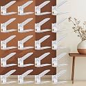 Shoe Slots Organizer 20 Pack - Shoe Stackers, 3 Levels Adjustable, Space Savers 50%, Double Layer Holders for Closet (Transparent Gold), Organizador de Zapatos