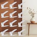 Shoe Slots Organizer 36 Pack - Shoe Stackers, 3 Levels Adjustable, Space Savers 50%, Double Layer Holders for Closet (Transparent Gold), Organizador de Zapatos