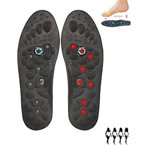 shoe sole for men acupressure insoles magnetic acupressure insoles massage get relief for tired feet with magnetic massage black 40-43