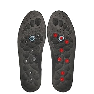 nhcdfa magnetic therapy acupressure shoe insoles men39s shoe sole black l 40-43 1 count arch support medium arch synthetic acupressure magnetic therapy