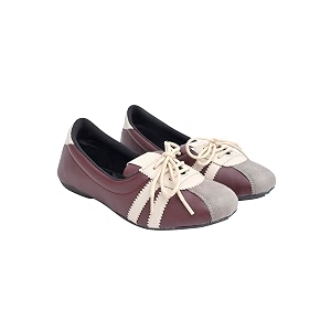 Shoetopia Classic Lace-Up Ballet Flats for Women