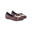 Shoetopia Classic Lace-Up Ballet Flats for Women