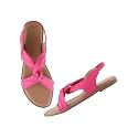 Shoetopia Cross Strap Flat Sandals For Women