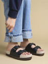 SHOETOPIA Girls Buckle Strappy Sandals