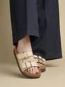 SHOETOPIA Girls Buckle Strappy Sandals