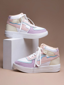 SHOETOPIA Girls Lace Sneakers