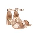 Shoetopia Stylish Ankle Strap Block Heeled Sandals