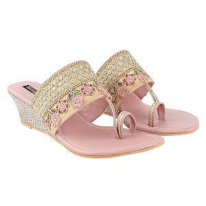 Shoetopia Womens Girls Woven Design Wedges