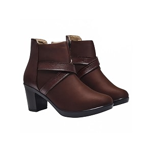 Shoetopia Womens Ankle Boots with Block Heel