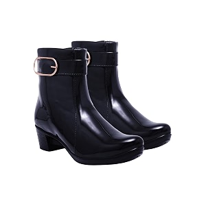 Shoetopia Womens Ankle Boots with Low Heel