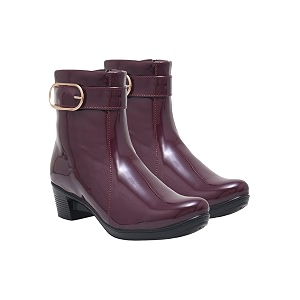 Shoetopia Womens Ankle Boots with Low Heel
