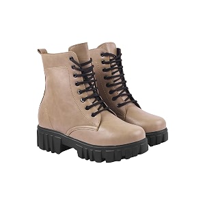 Shoetopia Womens Combat Boots - Chunky Platform