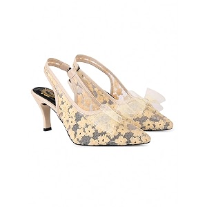 Shoetopia Womens Kitten Heel Sandals Slip-On