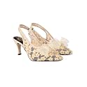 Shoetopia Women39s Kitten Heel Sandals Slip-On