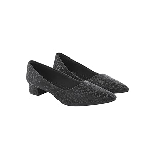 shoetopia women39s low block heel pumps  elegant pointed toe slip-on dress in textured finish  comfortable office amp formal footwear