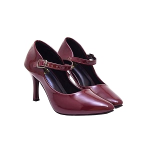 Shoetopia Womens Block Heel Pumps Elegant Round