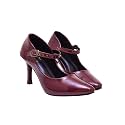 Shoetopia Womens Block Heel Pumps Elegant Round