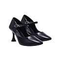 Shoetopia Womens Block Heel Pumps Elegant Round