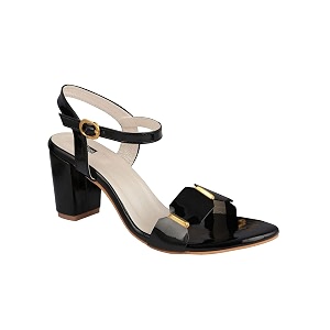 Shoetopia Womens Girls Backstrap Solid Block Heels