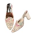 Shoetopia womens Heel-bantu Mule