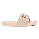 shoexpress Girl's Textured Open-Toe Slide Slippers with Bow Accent Flip-Flop